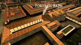 Animation of ancient Roman Fort in Caerleon Wales [upl. by Secundas]