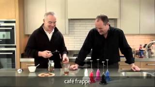 How to make a frappé coffee using an aerolatte milk frother [upl. by Enicar]