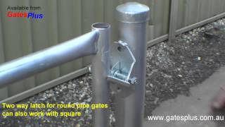 Gate Latch 2 way for round pipe and square [upl. by Heringer]