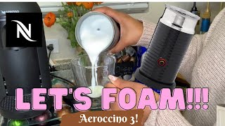 How To Foam Milk With Aeroccino 3 Make Coffee With Foam Tips amp Tricks  Easy Foamed Latte Recipe [upl. by Philo]