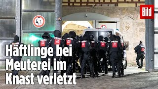 Gefängnismeuterei Polizei stürmt Knast in Thüringen  JVA Untermaßfeld [upl. by Eelymmij]